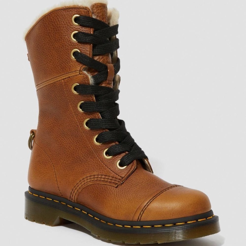 Dr. Martens Fur-Lined Aimilita Grizzly